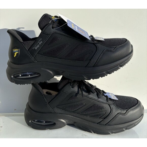 Goodyear Engineered by Skechers Women's Reese Step In Slip Resistant Shoes, Sz 8 - Picture 1 of 16